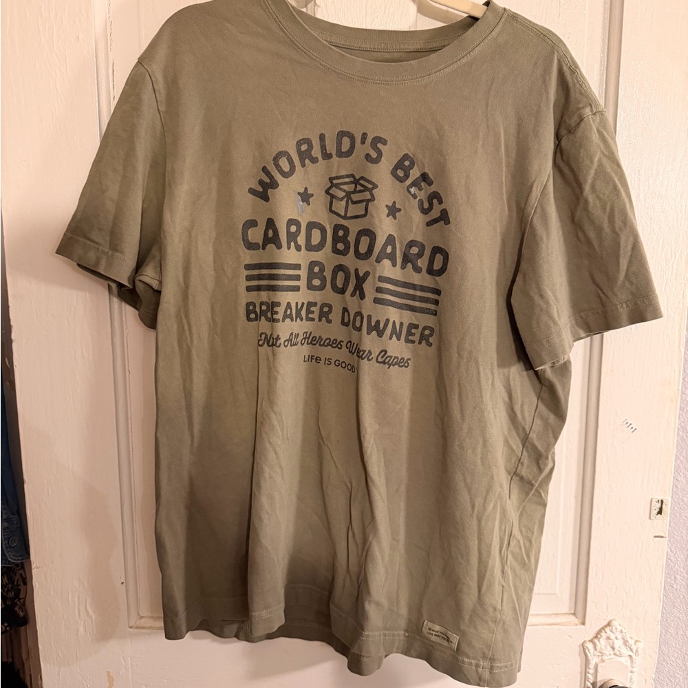 Life Is Good Men's Green Graphic Tee